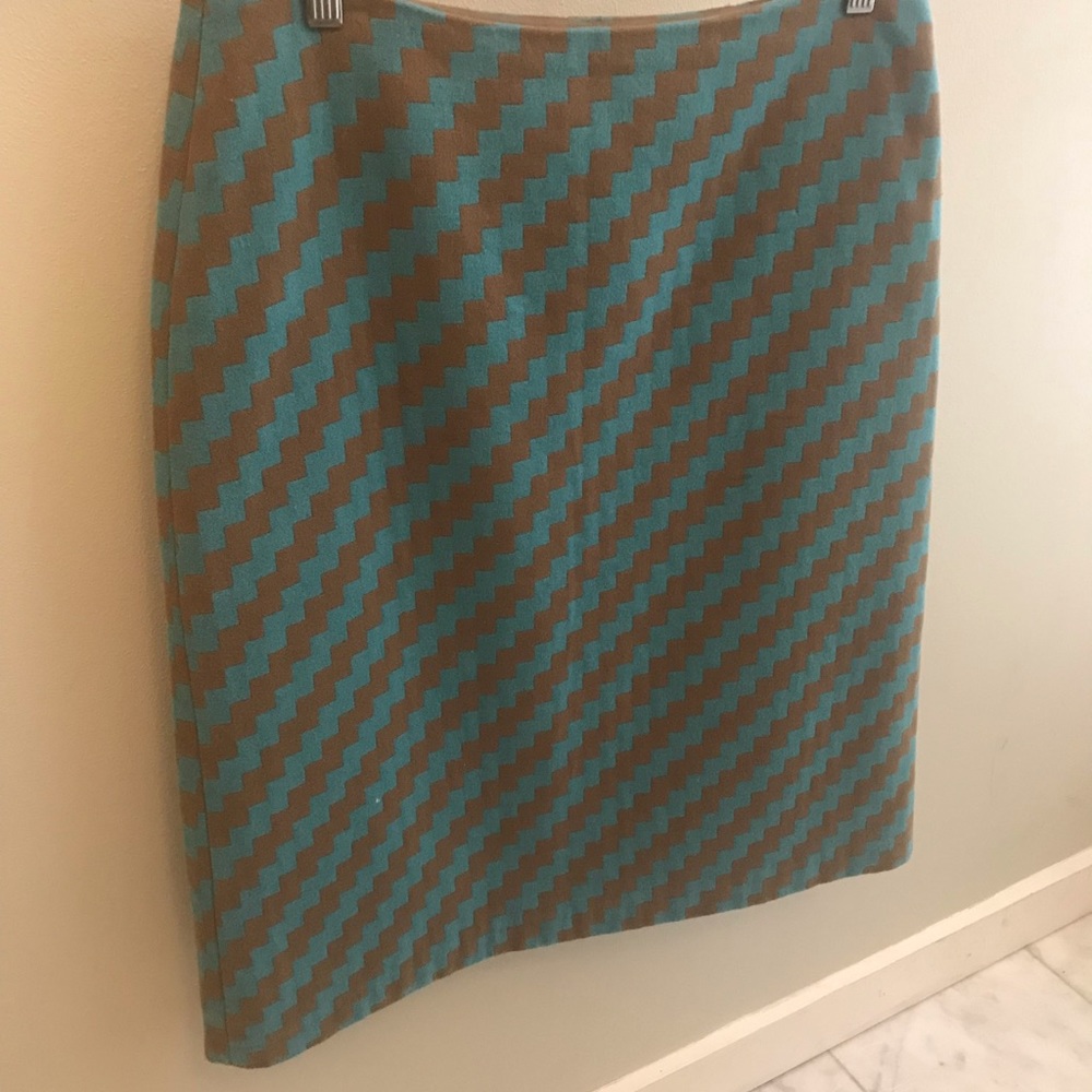 Jcrew pencil skirt geometric design